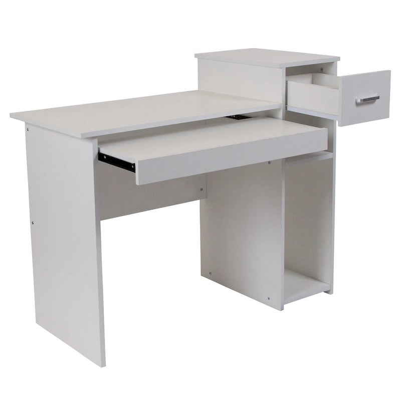 Computer Desk with Shelves and Drawer