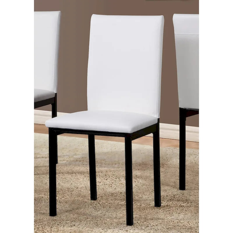 Roundhill Furniture Citico Metal Faux Marble Top 5-piece Dinette Set