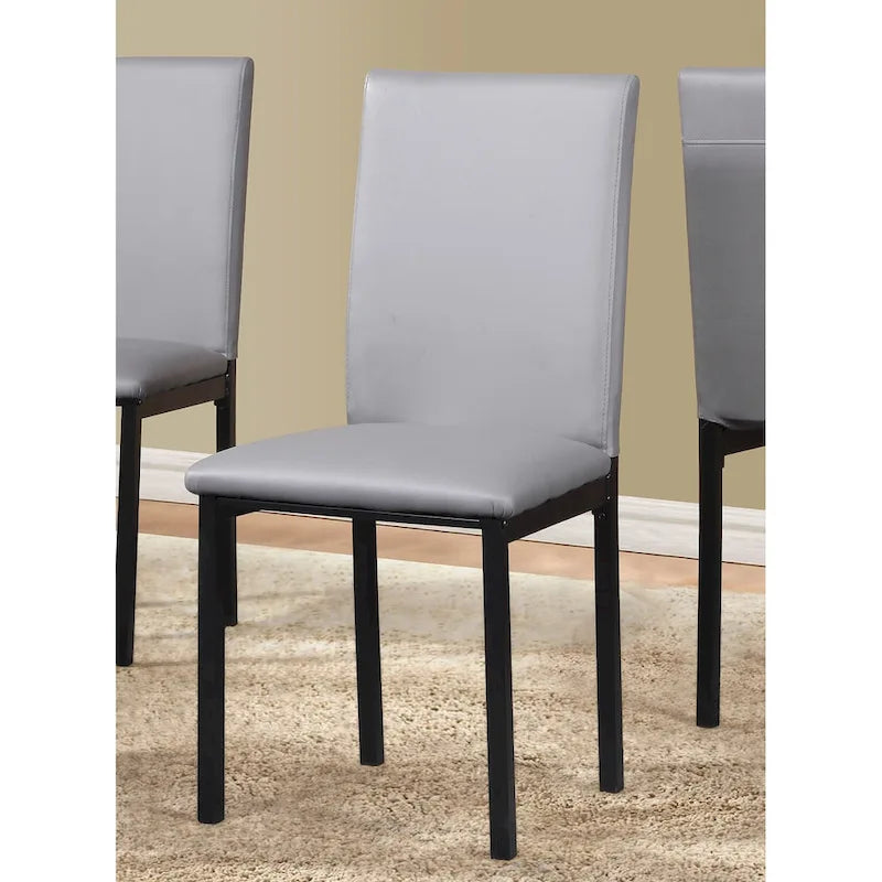 Roundhill Furniture Citico Metal Faux Marble Top 5-piece Dinette Set