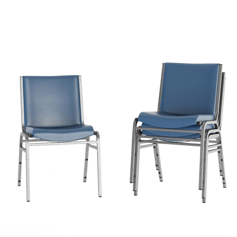 4 Pack Heavy Duty Stack Chair - 21D x 19.75W x 31.25H