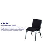 4 Pack Heavy Duty Stack Chair - 21D x 19.75W x 31.25H