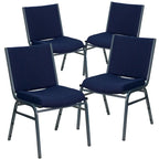 4 Pack Heavy Duty Stack Chair - 21D x 19.75W x 31.25H