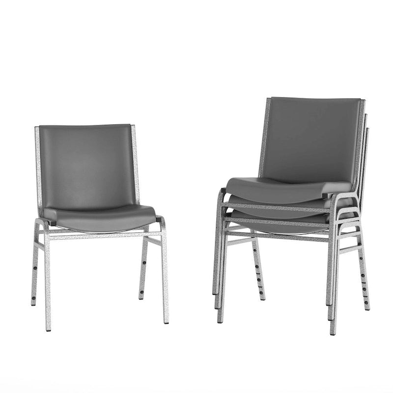 4 Pack Heavy Duty Stack Chair - 21D x 19.75W x 31.25H