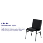 4 Pack Heavy Duty Stack Chair - 21D x 19.75W x 31.25H