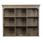 Copper Grove Simply Elegant White, Brown, & Heathered Taupe Credenza Hutch
