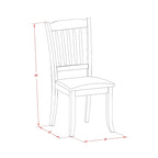 East West Furniture Dinette Set- A Round Kitchen Table and Linen Fabric Parson Chairs, (Pieces & Finish Options)