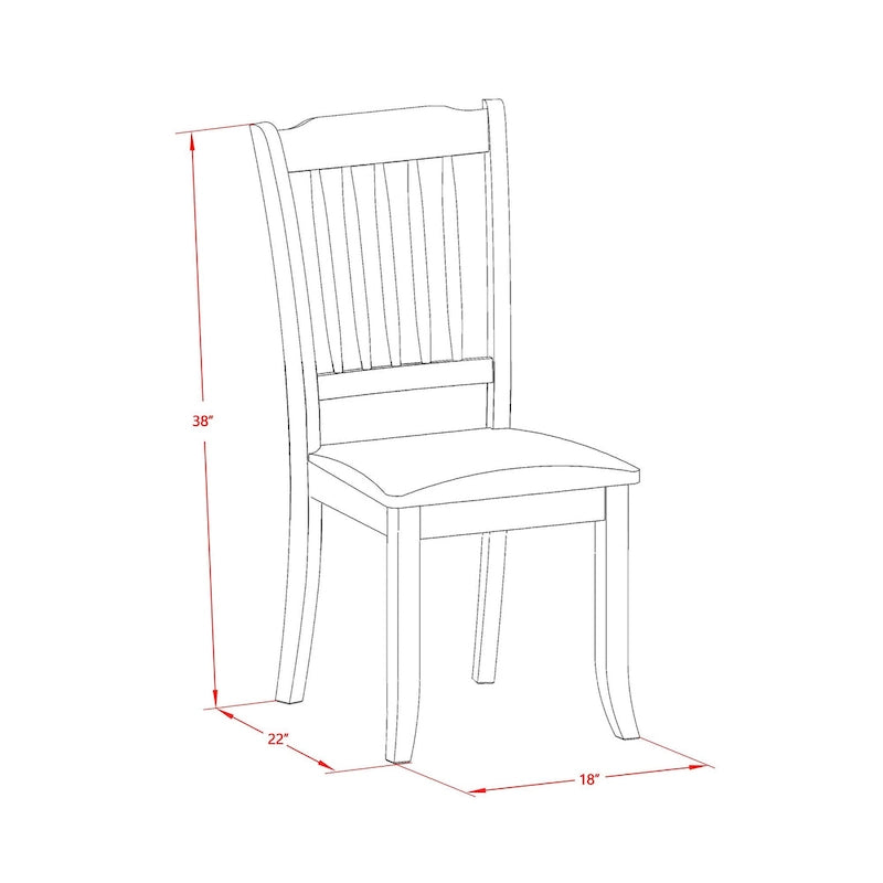 East West Furniture Dinette Set- A Round Kitchen Table and Linen Fabric Parson Chairs, (Pieces & Finish Options)