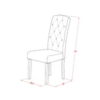 East West Furniture Dinette Set- A Round Kitchen Table and Linen Fabric Parson Chairs, (Pieces & Finish Options)