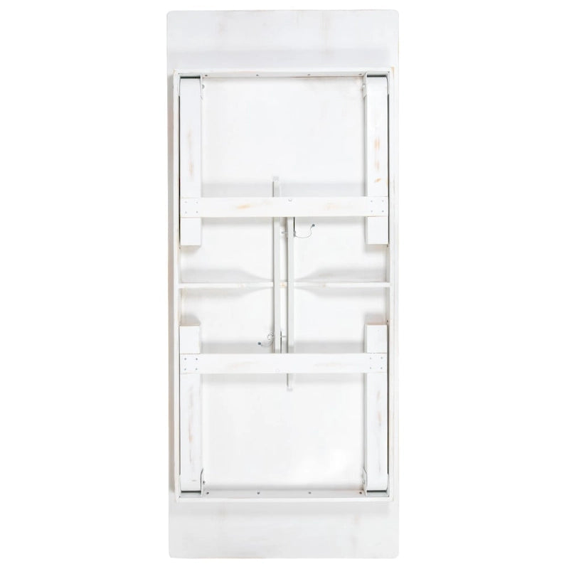 8' x 40 Rectangular Antique Rustic Solid Pine Folding Farm Table - 96D x 40W x 30H