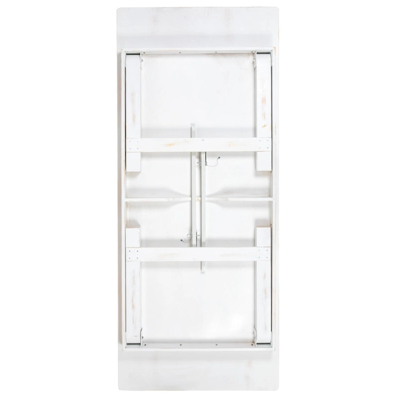 8' x 40 Rectangular Antique Rustic Solid Pine Folding Farm Table - 96D x 40W x 30H