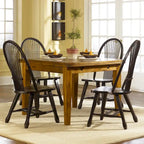 Treasures Rustic Oak 5-piece Sheaf Back Retractable Dinette Set