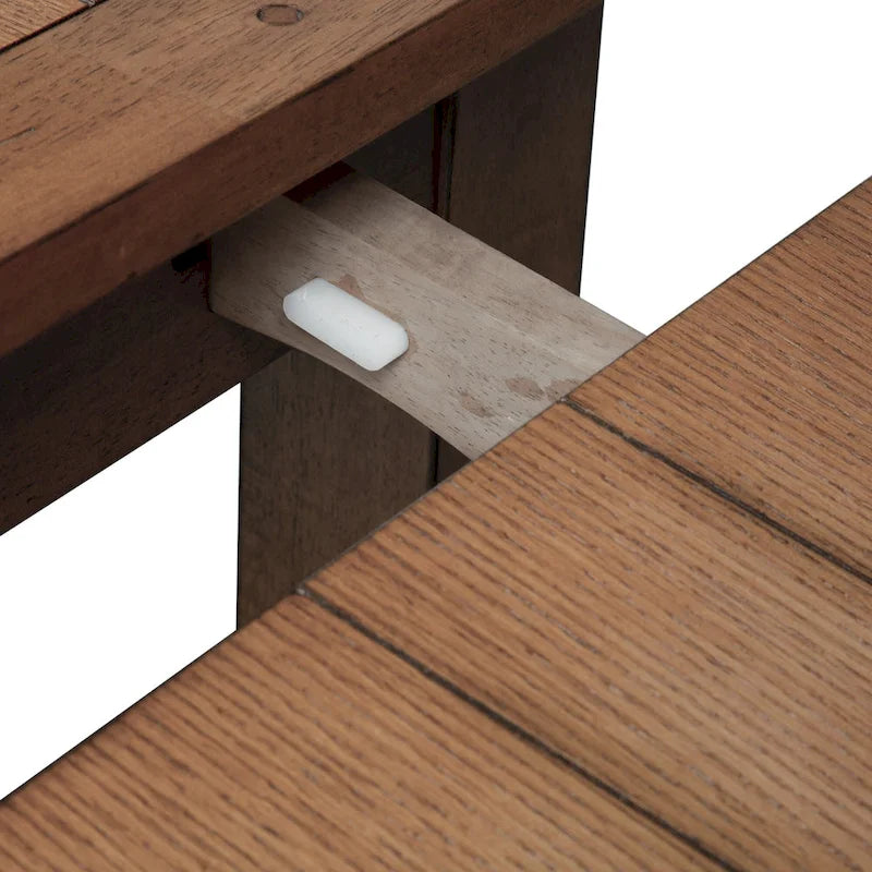 Treasures Rustic Oak 5-piece Sheaf Back Retractable Dinette Set