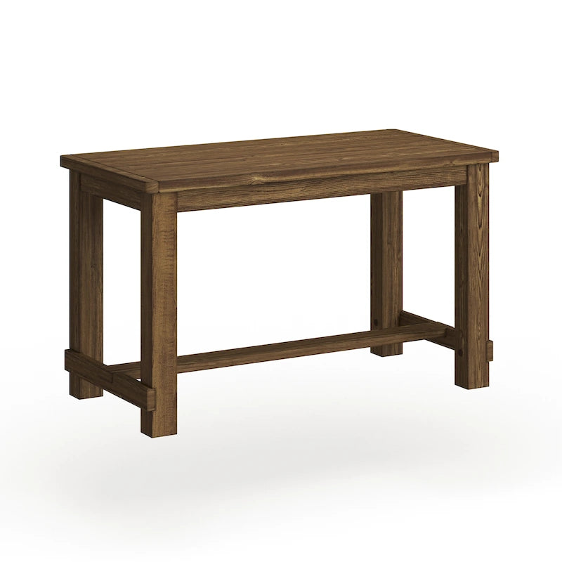 Furniture of America Tays Rustic Brown 60-inch Solid Wood Counter Height Table