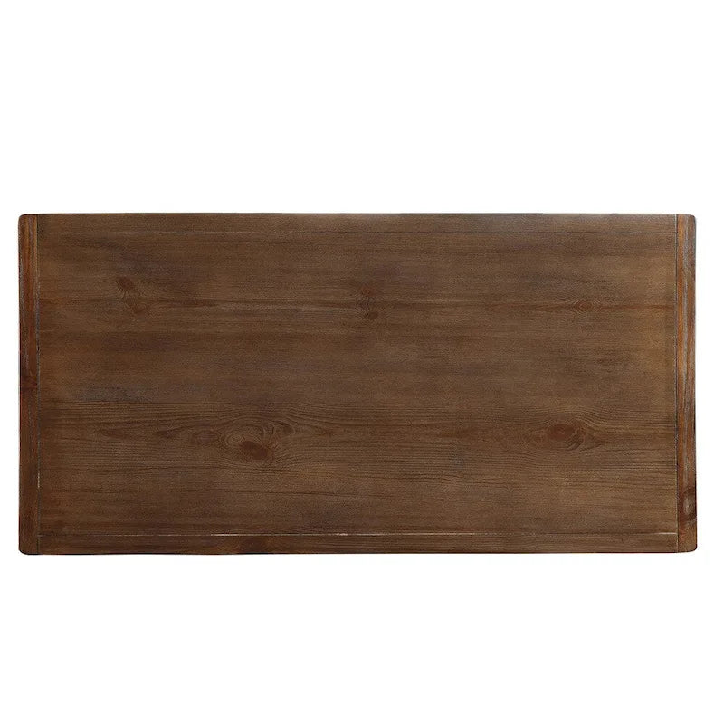 Furniture of America Tays Rustic Brown 60-inch Solid Wood Counter Height Table