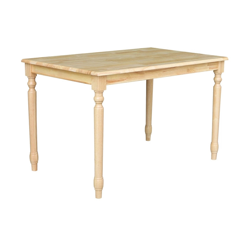 International Concepts Natural Finish Solid Wood Dining Table