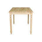 International Concepts Natural Finish Solid Wood Dining Table