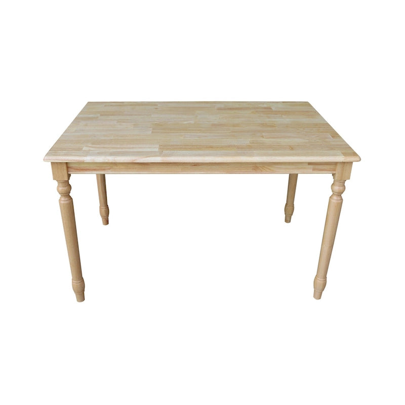 International Concepts Natural Finish Solid Wood Dining Table