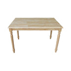 International Concepts Natural Finish Solid Wood Dining Table