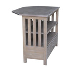 Solid Hardwood Mission Corner TV Stand