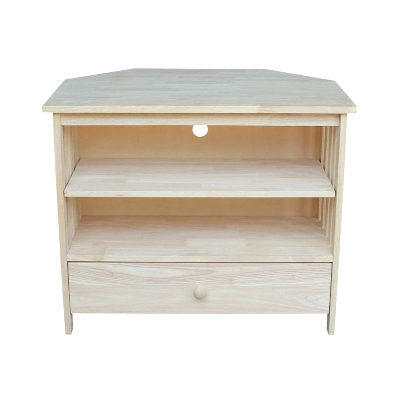 Solid Hardwood Mission Corner TV Stand