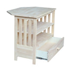 Solid Hardwood Mission Corner TV Stand