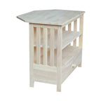 Solid Hardwood Mission Corner TV Stand