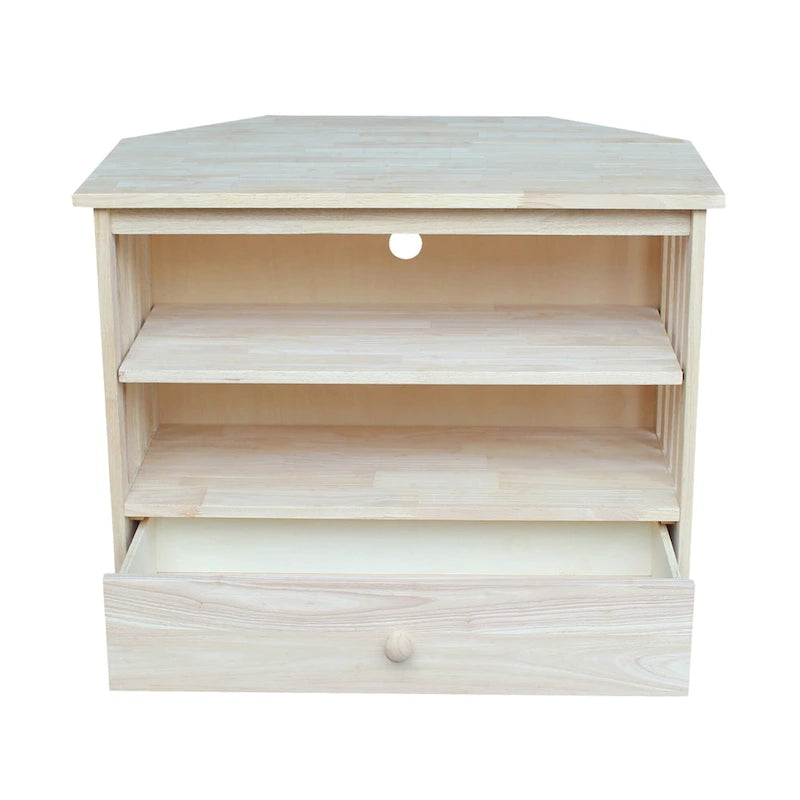 Solid Hardwood Mission Corner TV Stand
