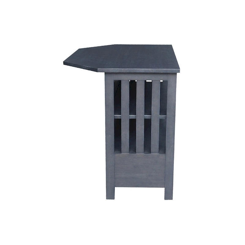 Solid Hardwood Mission Corner TV Stand