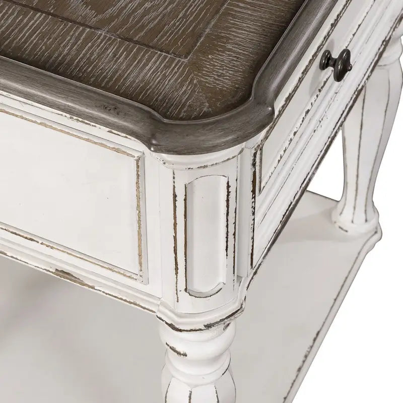 Magnolia Manor Antique White Leg Night Stand