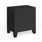 Kema Contemporary Espresso Solid Wood 2-Drawer Nightstand by Furniture of America