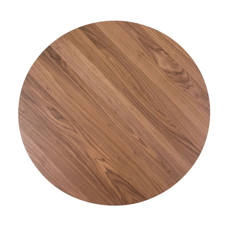 Space Savers Satin Walnut Round Pedestal Table