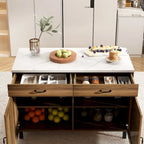 Elegant Kitchen Island - Organize and Beautify Your Space Buffet Table - 47.2X23.6X33.5
