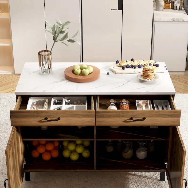 Elegant Kitchen Island - Organize and Beautify Your Space Buffet Table - 47.2X23.6X33.5