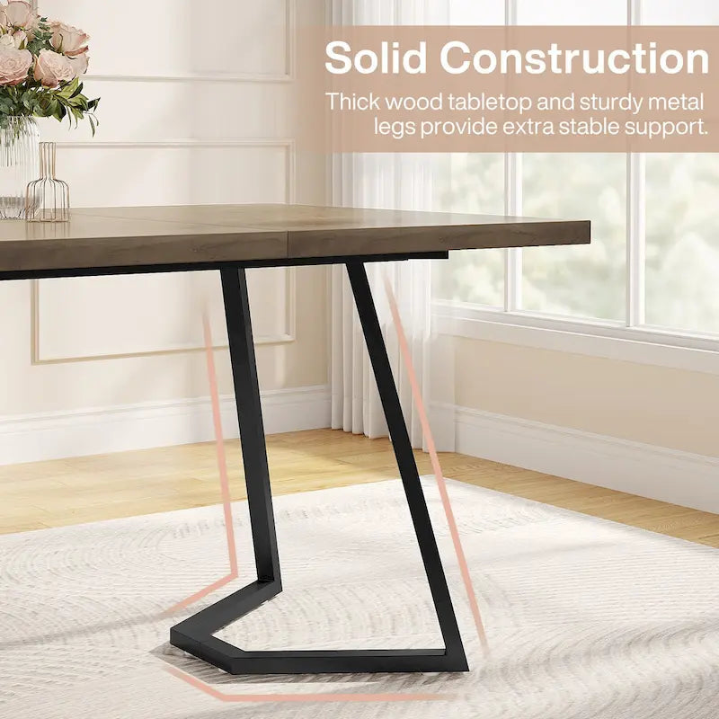 Home Office Computer Desk, White Gold 55 In Faux Marble Executive Desk