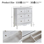 Pallantium Farmhouse 30Tall Distressed 3-Drawer Nightstand With Solid Wood Legs and Adjustable Feet Set Of 2 by HULALA HOME