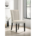 Davidson Beige and Black Upholstered Side Chairs (Set of 2)
