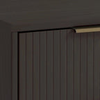 Manhattan Comfort Granville Mid Century Solid Wood 2 Drawer Nightstand Set of 2