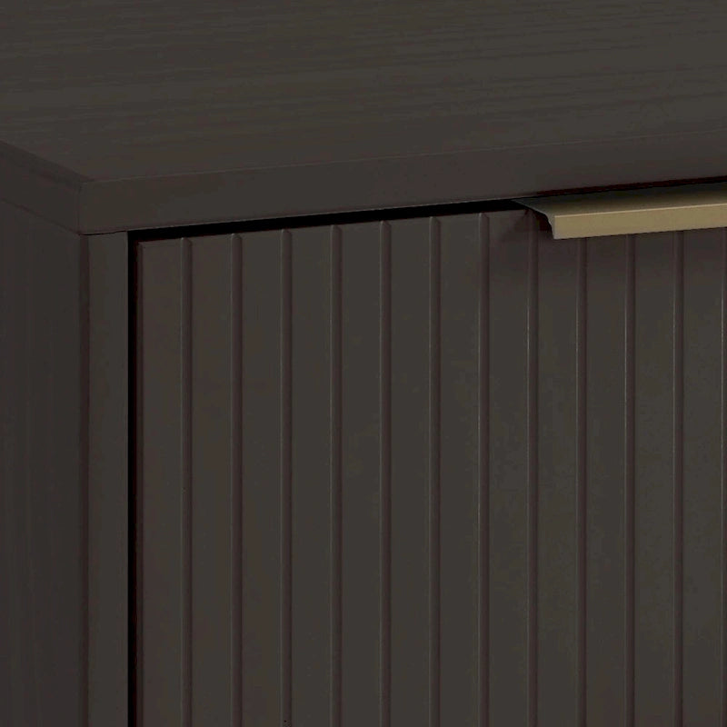 Manhattan Comfort Granville Mid Century Solid Wood 2 Drawer Nightstand Set of 2