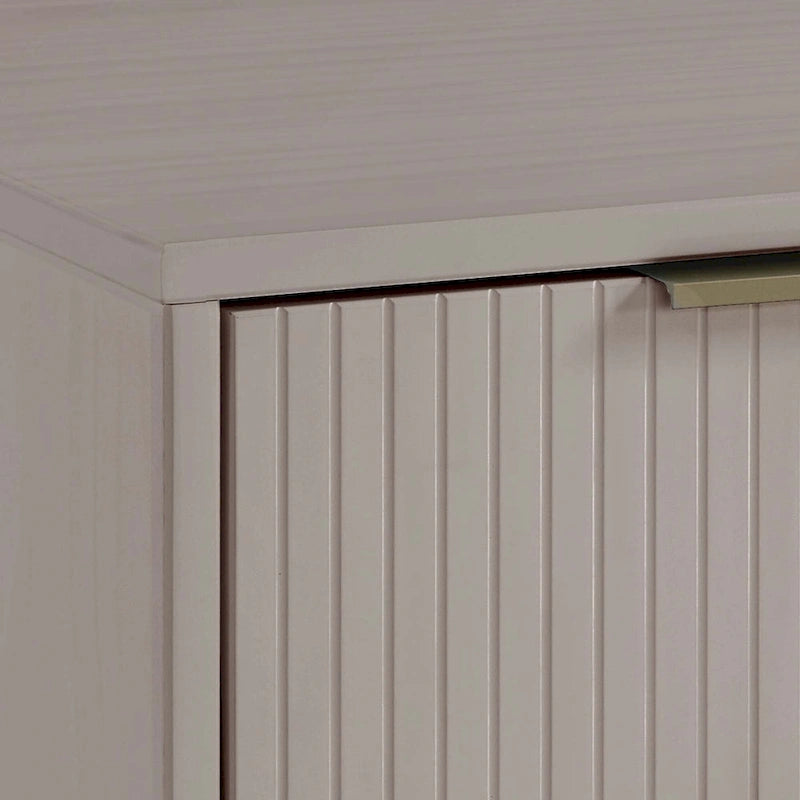 Manhattan Comfort Granville Mid Century Solid Wood 2 Drawer Nightstand Set of 2