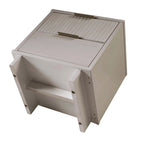 Manhattan Comfort Granville Mid Century Solid Wood 2 Drawer Nightstand Set of 2