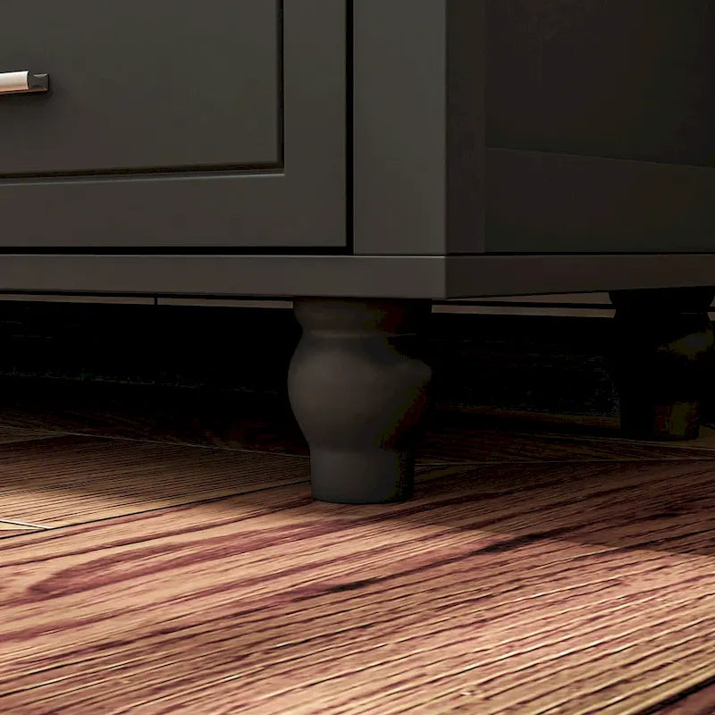 White Bookcase with Glass Doors Display Cabinet Bookshelf Organizer - 70.9Hx36.2W