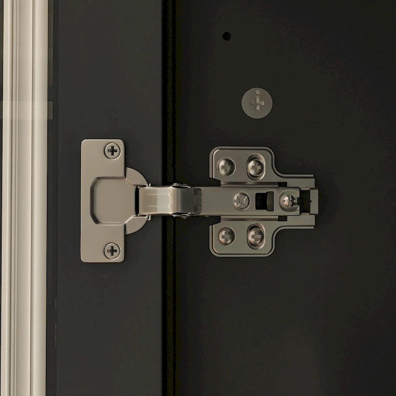 White Bookcase with Glass Doors Display Cabinet Bookshelf Organizer - 70.9Hx36.2W