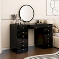 White Vanity Table Makeup Desk with 13-Drawer