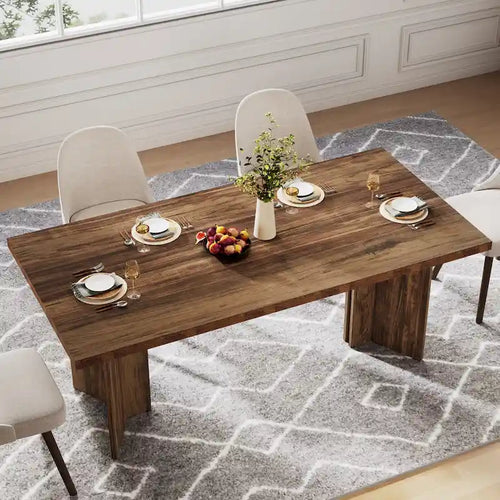 63 Inches Long Kitchen Dinner Table for Dining Room