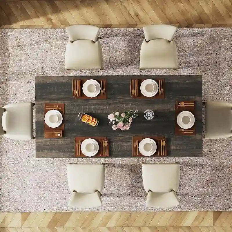 63 Inches Long Kitchen Dinner Table for Dining Room