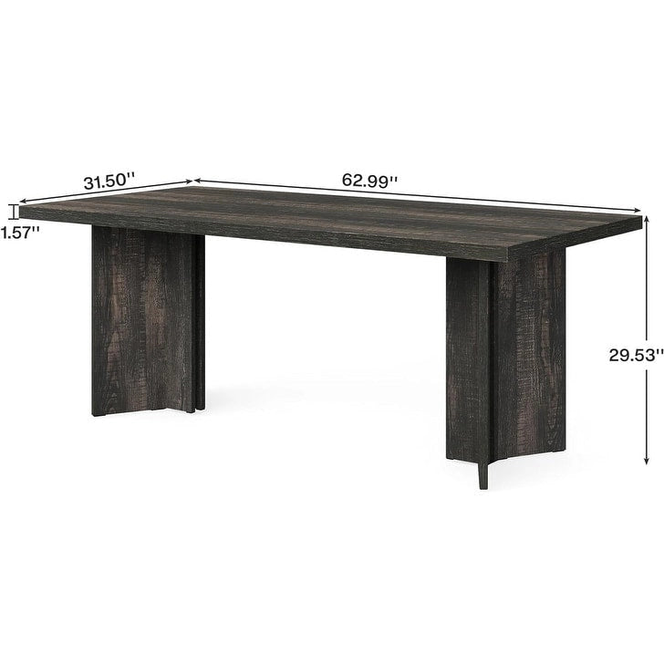63 Inches Long Kitchen Dinner Table for Dining Room