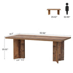 63 Inches Long Kitchen Dinner Table for Dining Room