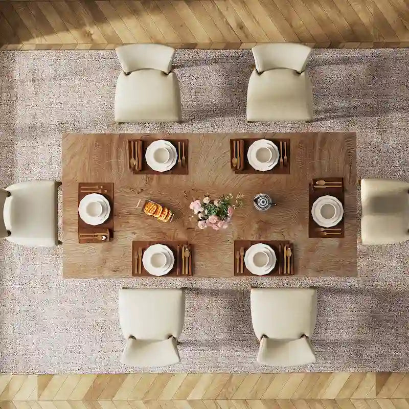 63 Inches Long Kitchen Dinner Table for Dining Room