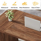 Modern 63 Executive Computer Desk for Home Office, Simple Rectangular Writing Table for Study Room Bedroom