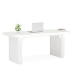 Modern 63 Executive Computer Desk for Home Office, Simple Rectangular Writing Table for Study Room Bedroom